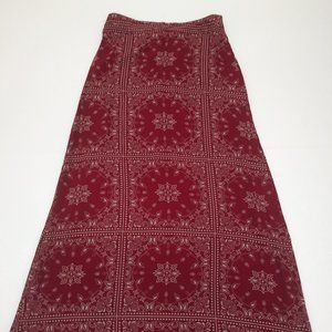 Kiss & Cry Red Floral Skirt